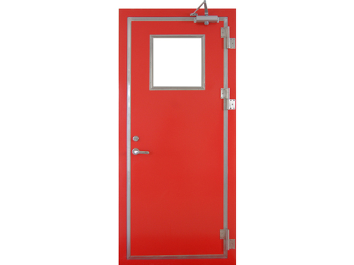 A60级高隔声门带窗关闭