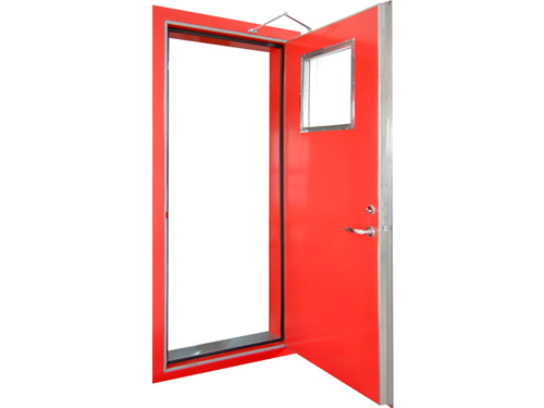 A60级高隔声门带窗 打开