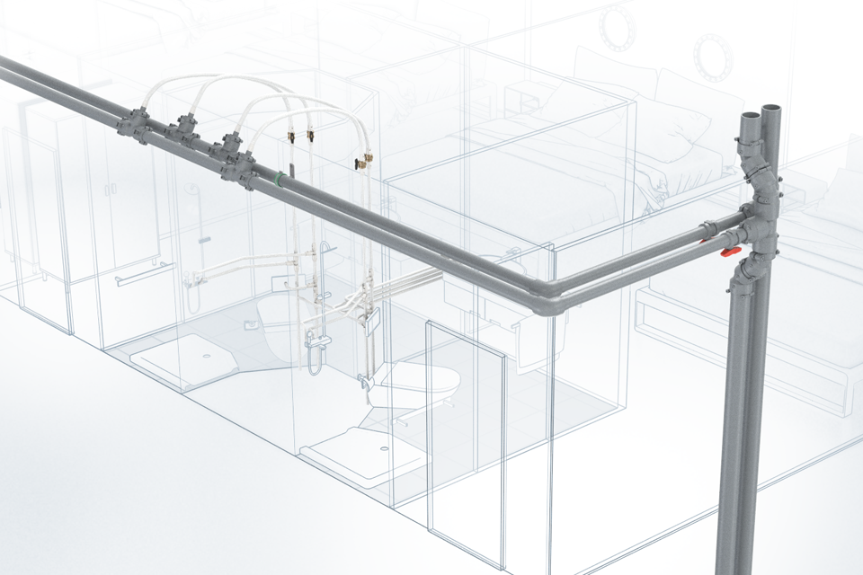 冷水和热水输送