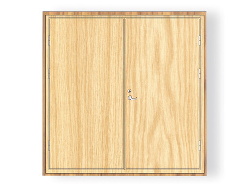 双扇木质B-15级防火门