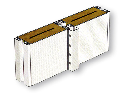 C型复合岩棉高隔音壁板