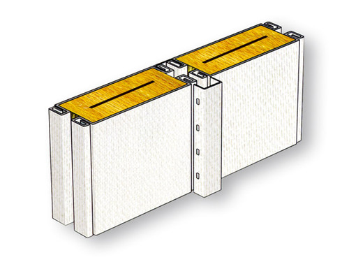C型复合玻璃棉高隔音壁板