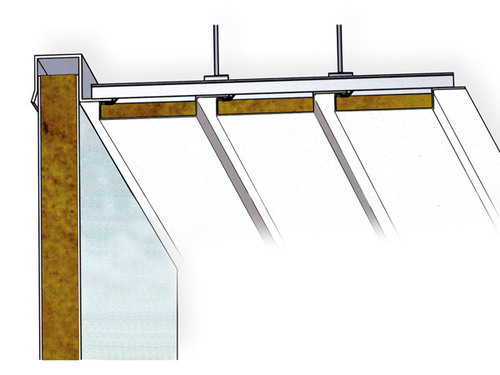 留缝式D型复合岩棉天花板